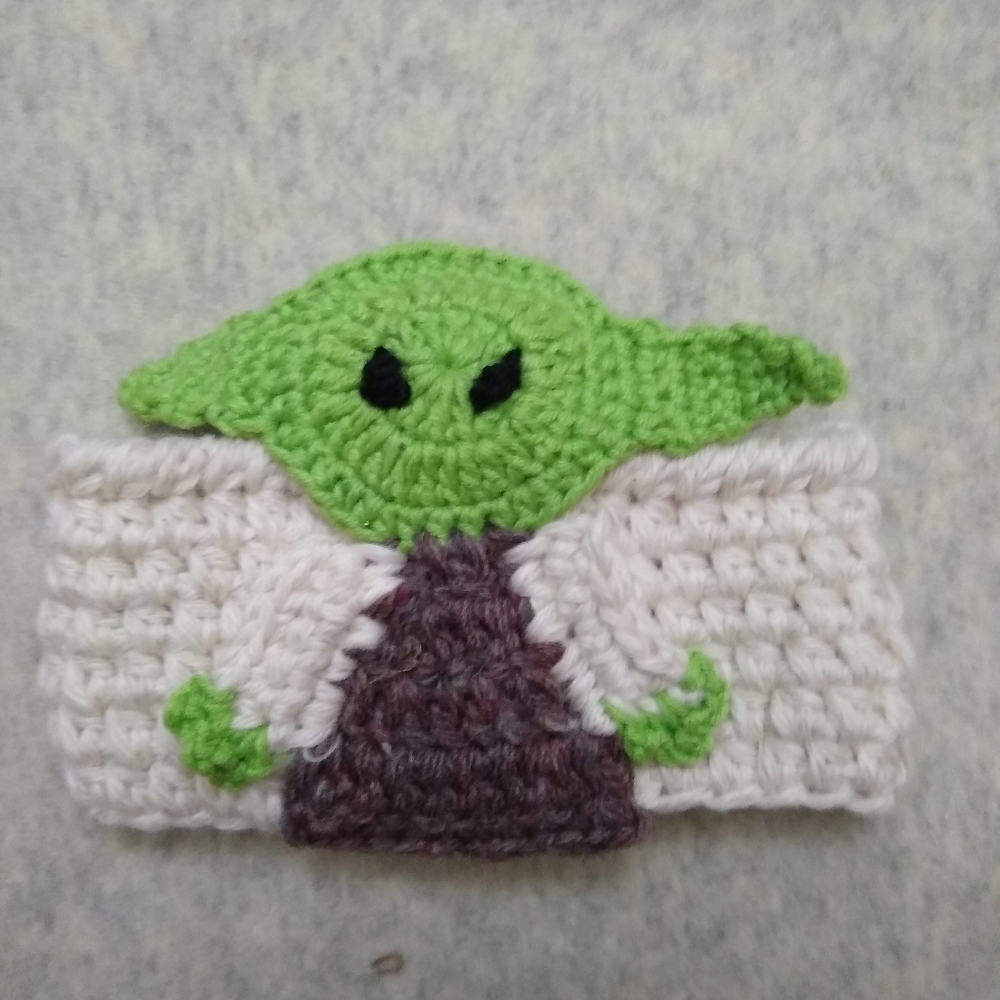 Baby Alien 👽 coffee cozy, scrunchie